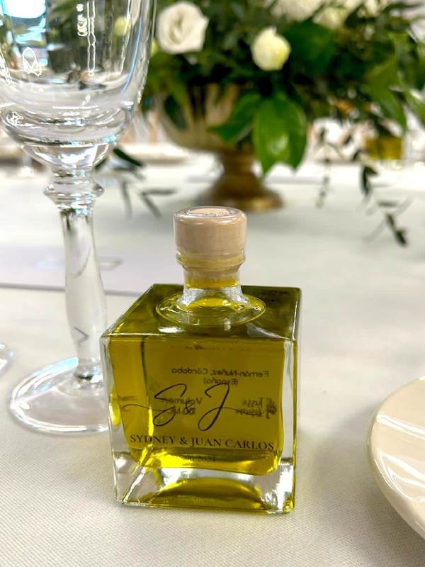 botella de aceite para regalo boda